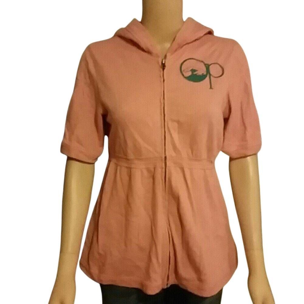 Light peach hooded jacket M